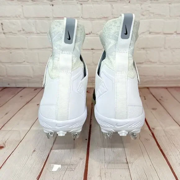 Nike Alpha Menace Elite 2 Flyknit White Football Cleats Mens Size 11 CI1530-100 - Picture 9 of 11
